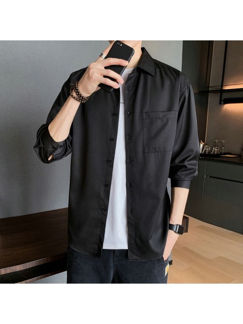 Long sleeve shirt men's autumn  new fashion l...