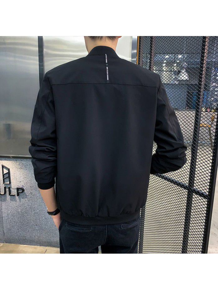 Men's jacket  spring and Autumn New Korean leisure men's simple jacket for students 