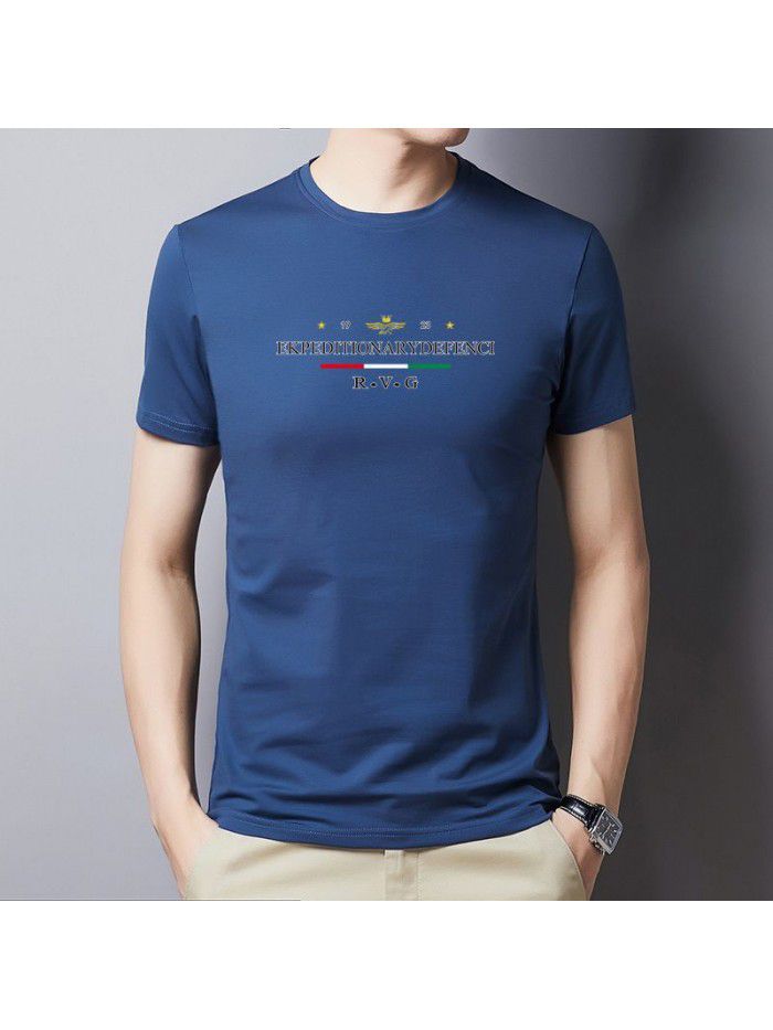 men's short sleeve t-shirt men's summer round neck half sleeve men's t-fashion men's T-shirt youth undergarment short sleeve men's T-shirt 