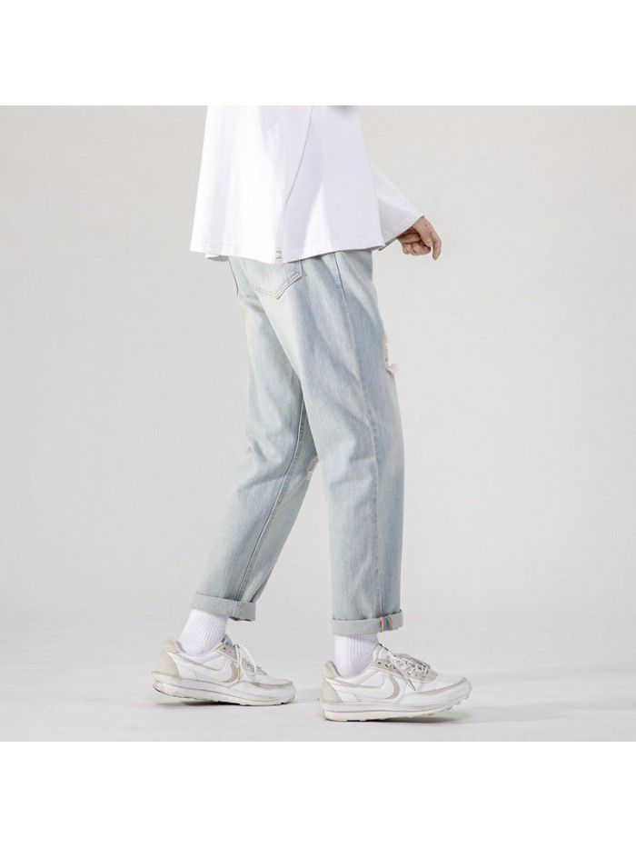 New fashion brand jeans for men in spring and summer 