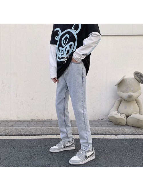  spring and summer new jeans men's fashion br...