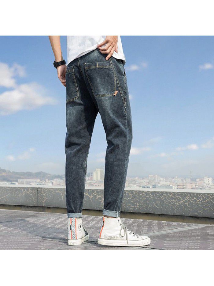 New fashion brand men's jeans in spring and summer 
