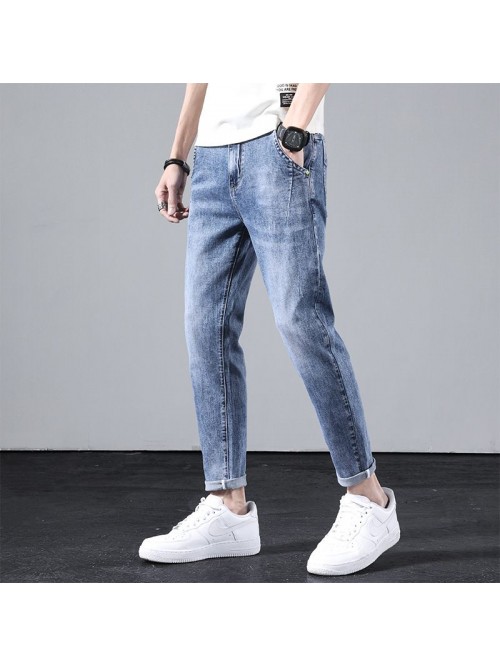 Jeans men's spring fashion brand loose Harlan...