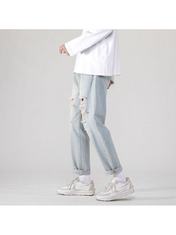 New fashion brand jeans for men in spring and summer 