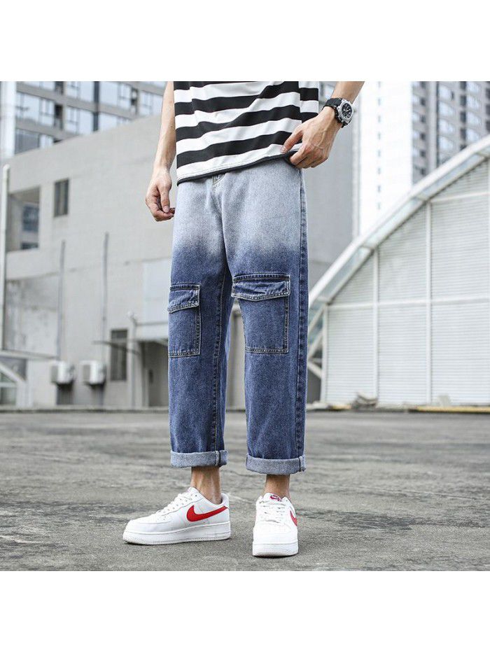 New Japanese fashion brand jeans for men in spring and summer 