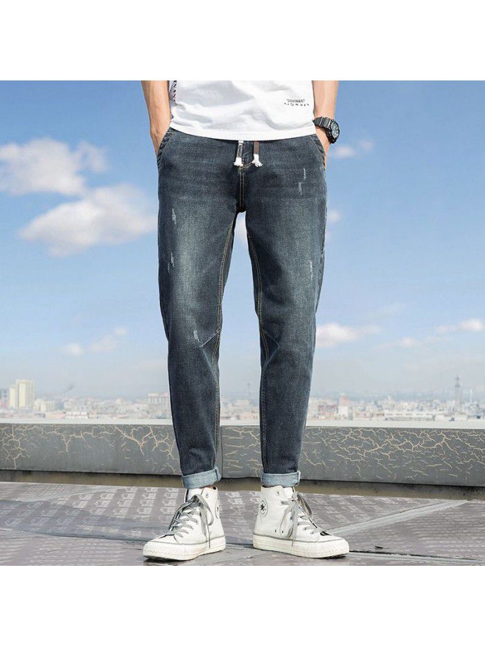 New fashion brand men's jeans in spring and summer 