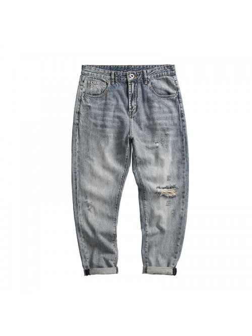 Cross border jeans men's spring and summer ne...