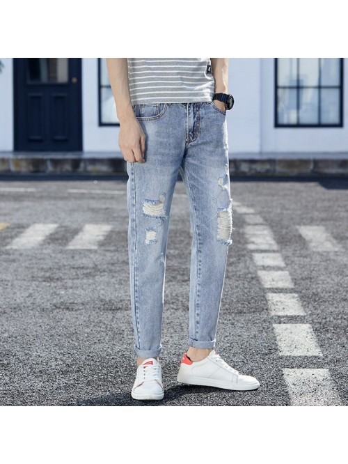 New jeans in spring and summer, men's fashion...