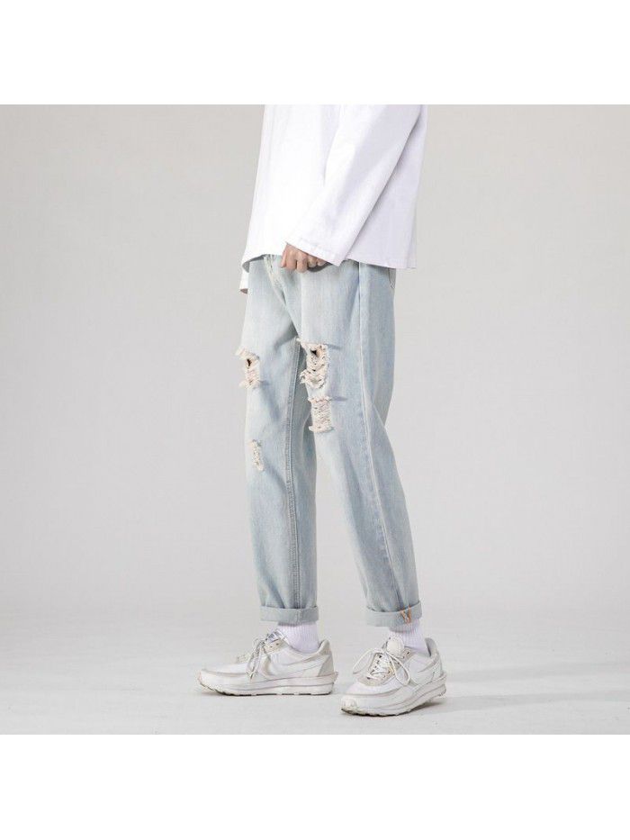 New fashion brand jeans for men in spring and summer 