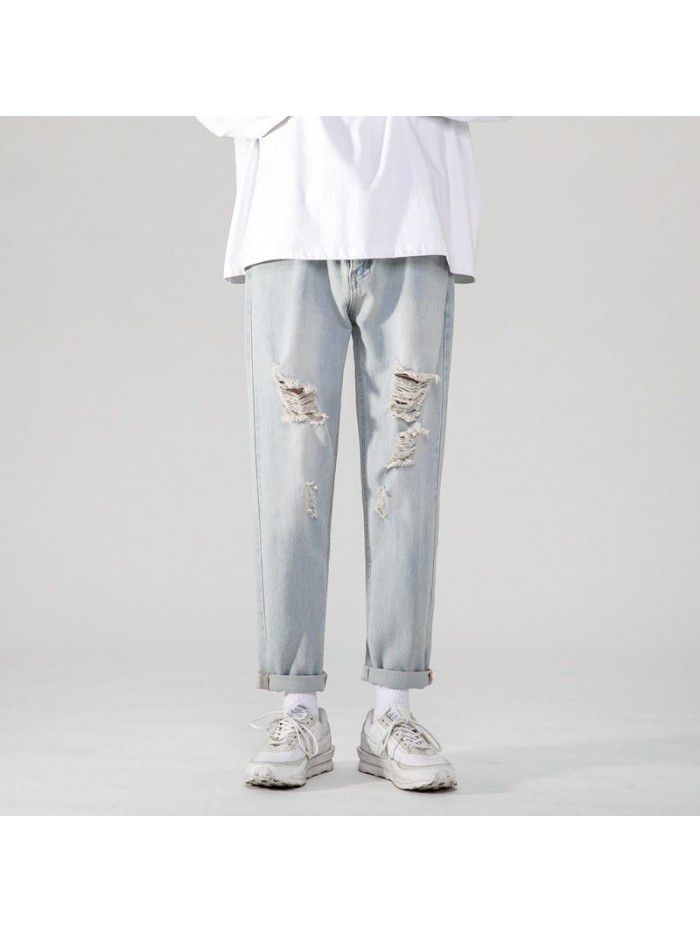 New fashion brand jeans for men in spring and summer 