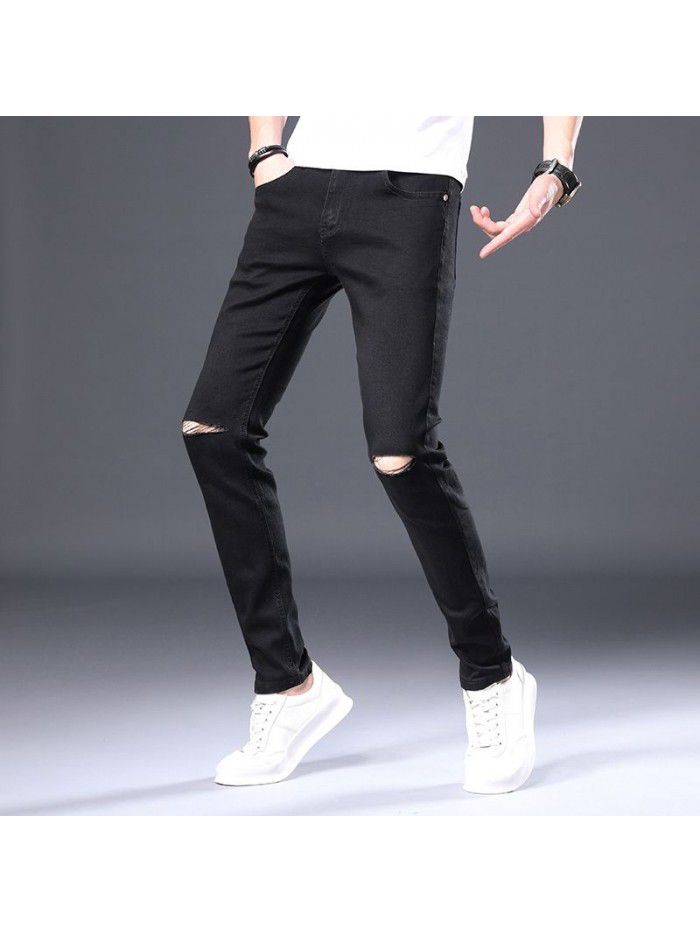 New fashion brand men's jeans in spring and summer of  