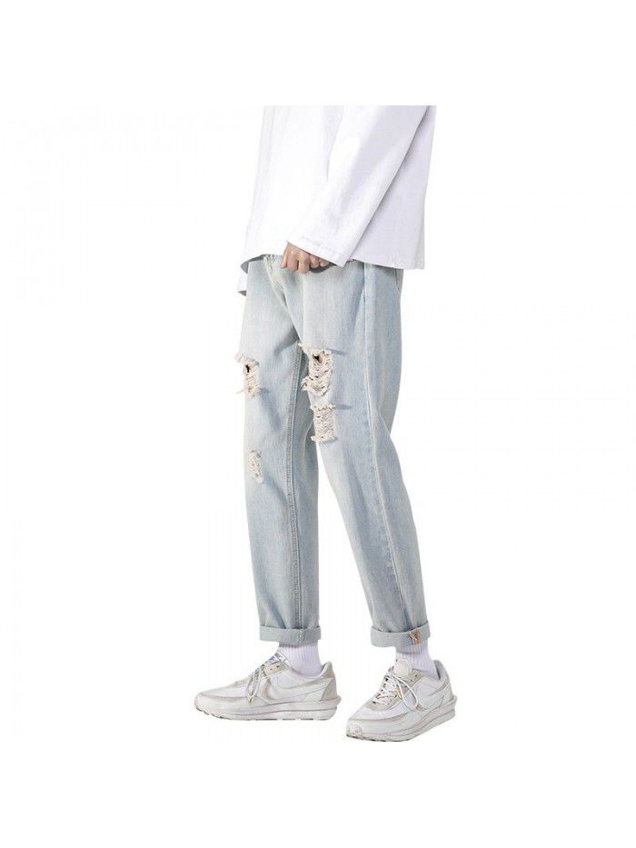 New fashion brand jeans for men in spring and summer 