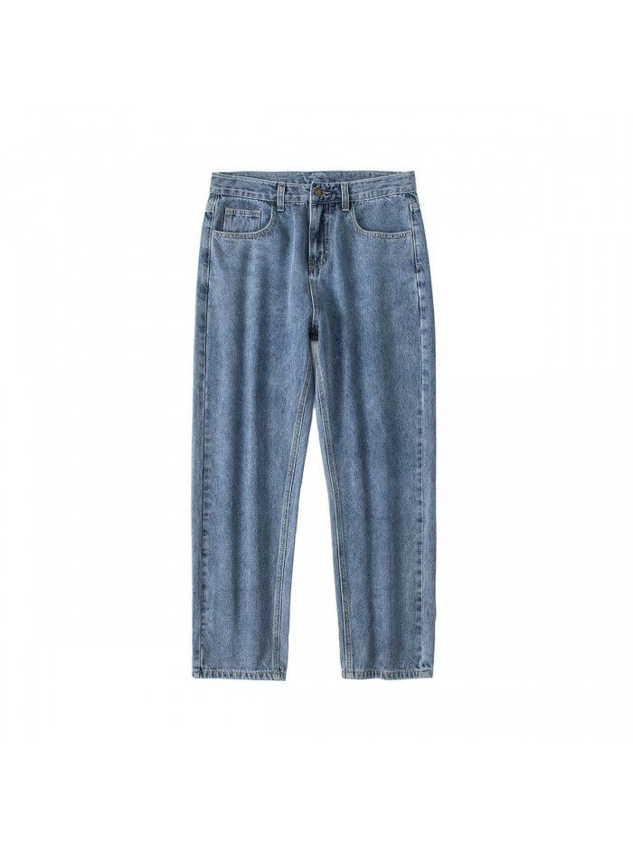 New fashion brand Hong Kong style retro washed jeans in spring and summer 