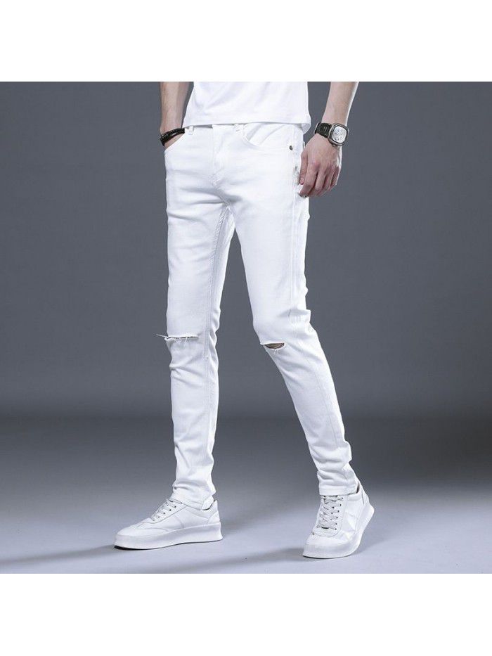 New fashion brand men's jeans in spring and summer of  