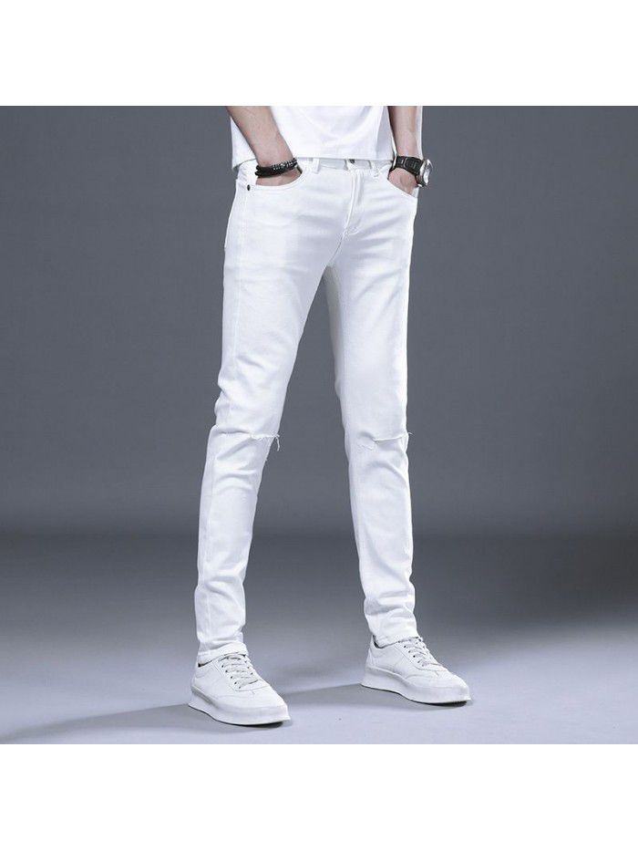 New fashion brand men's jeans in spring and summer of  