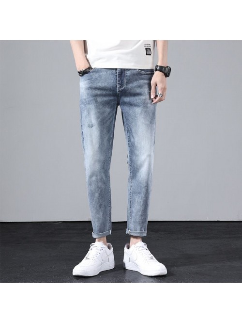 Jeans men's fashion brand new spring loose st...