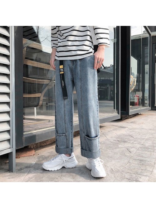 New Japanese fashion brand loose straight jeans in...