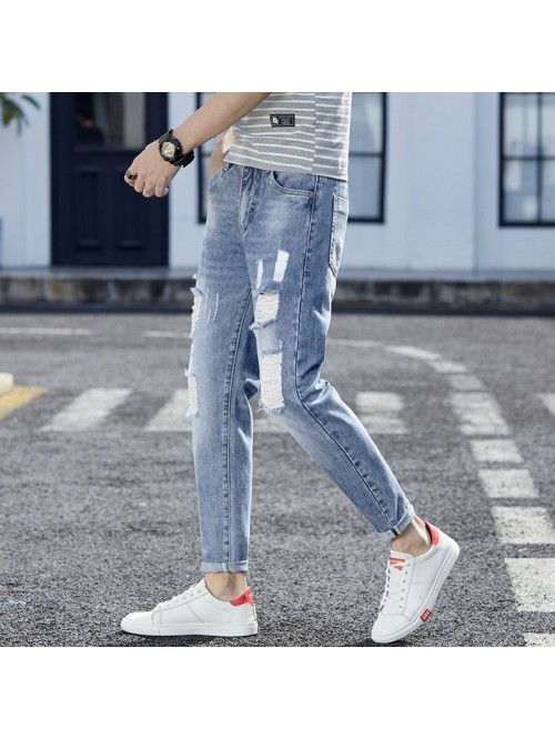 Spring and summer fashion brand jeans men's s...