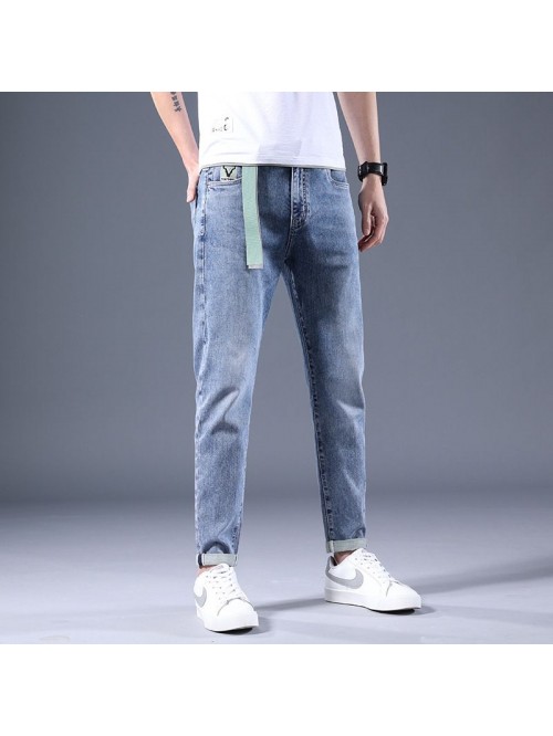 New men's jeans in spring and summer, slim Le...