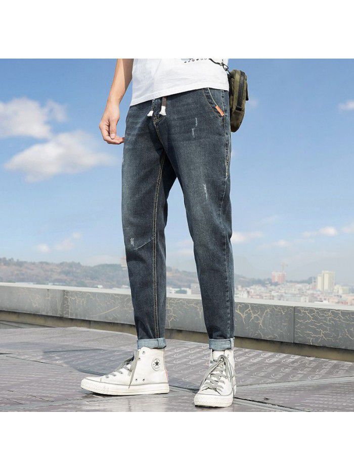 New fashion brand men's jeans in spring and summer 