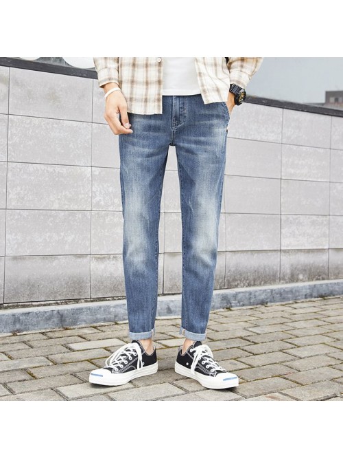 Men's slim jeans spring and summer  new fashi...