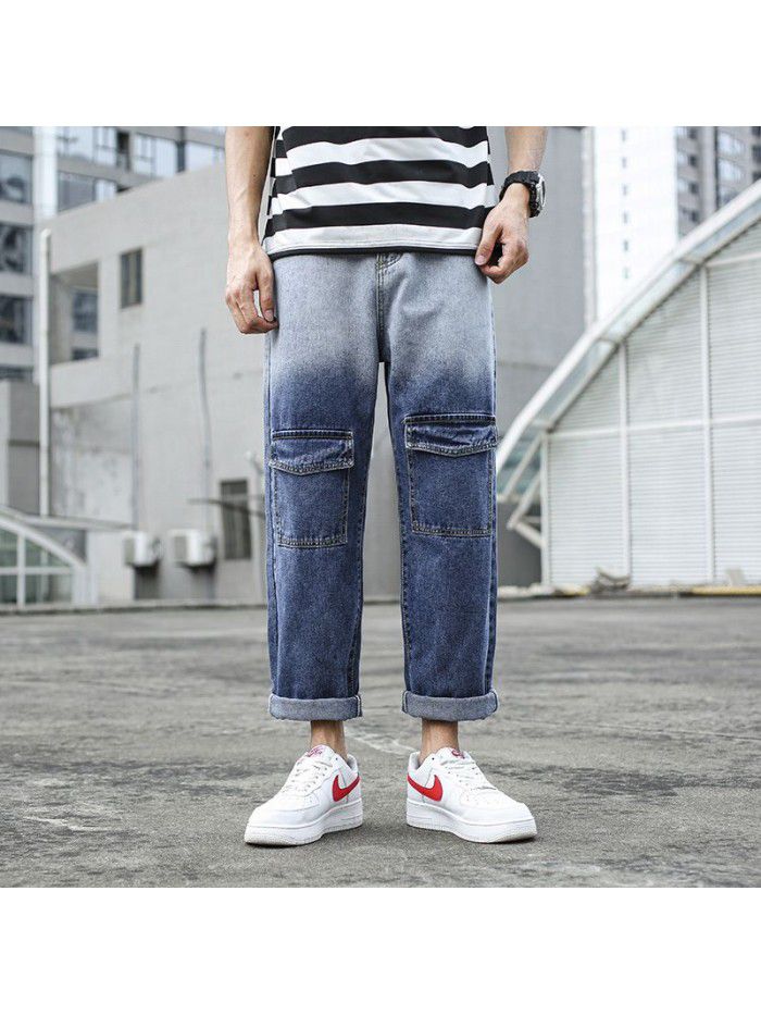New Japanese fashion brand jeans for men in spring and summer 