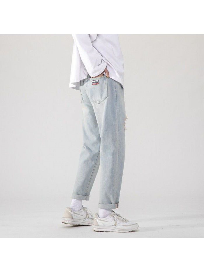 New fashion brand jeans for men in spring and summer 