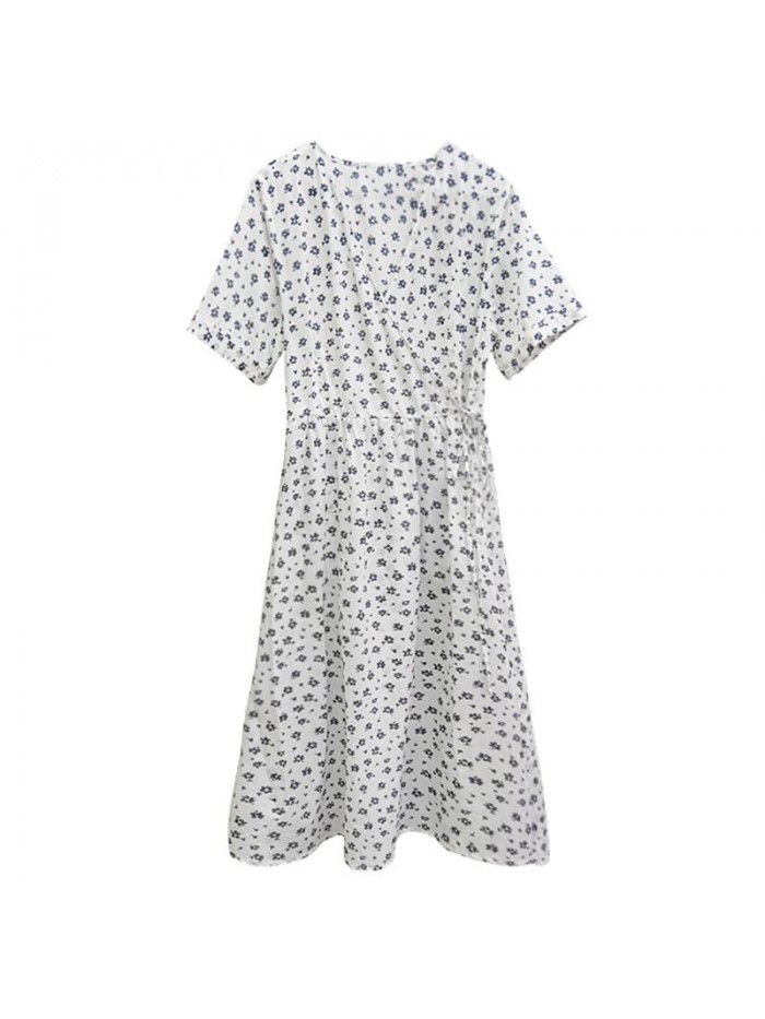 European station  summer new style foreign style long skirt children's over knee age reducing bubble sleeve design and waist closing dress  European station  summer new style foreign style long skirt children's over knee age reducing bubble sleeve design and waist closing dress