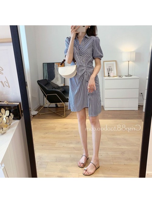 Design Antique side button pleated waist three dim... Design Antique side button pleated waist three dim...