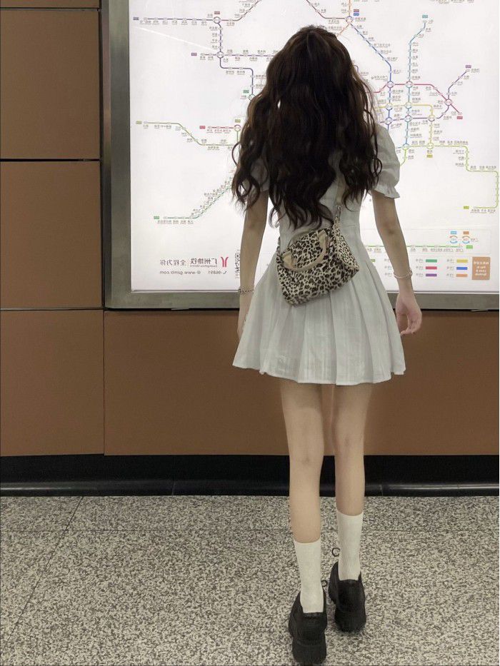 Story of young Platycodon grandiflorum pure white Platycodon lace thin pleated Baby Dress 