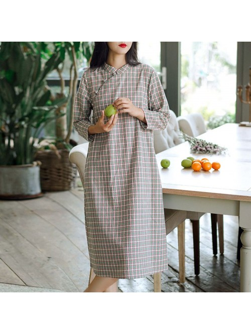 Lu and andI art RETRO women's Plaid Dress  au...