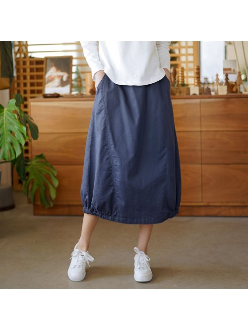 Literature and art women's  spring new skirt ...