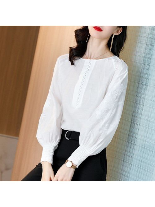 spring new shirt women's design sense minorit...