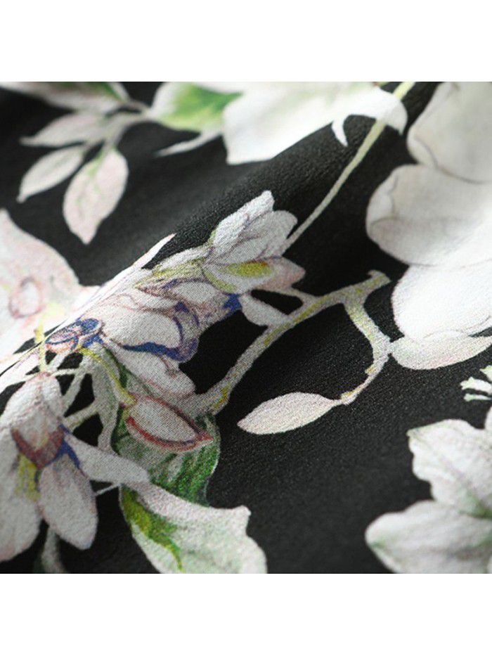 Heavyweight silk shirt long sleeve high-end temperament  new fashion V-neck mulberry silk top 