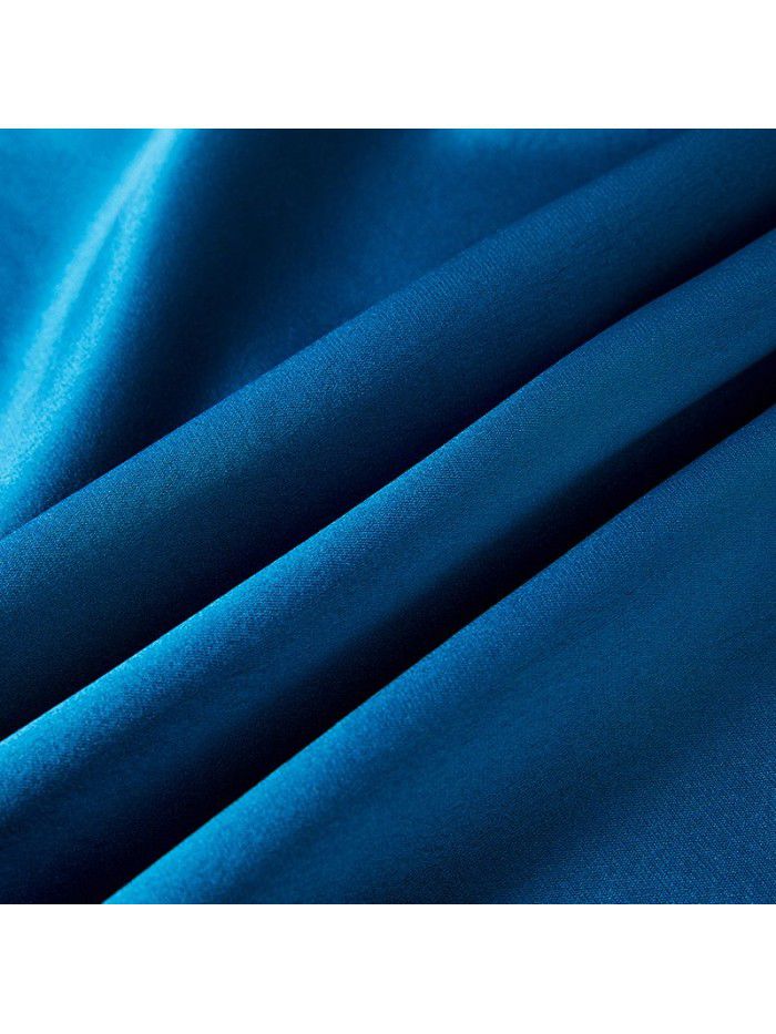 Blue triacetic acid satin dress women's summer dress new French temperament waist light luxury fashion split one step skirt  Blue triacetic acid satin dress women's summer dress new French temperament waist light luxury fashion split one step skirt