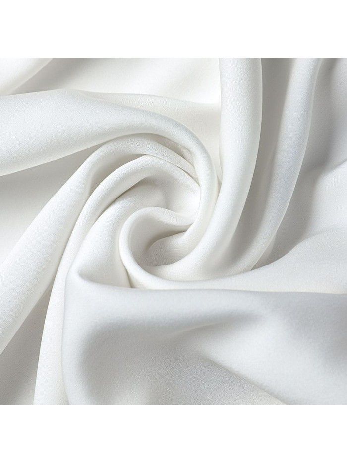 White silk shirt women's summer dress  new lady temperament loose Ruffle short sleeve mulberry silk shirt 
