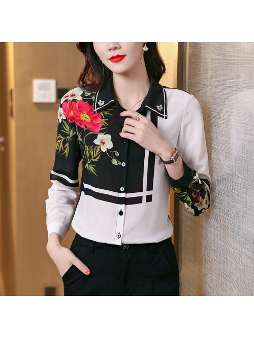 Silk shirt women's  spring and summer new for...