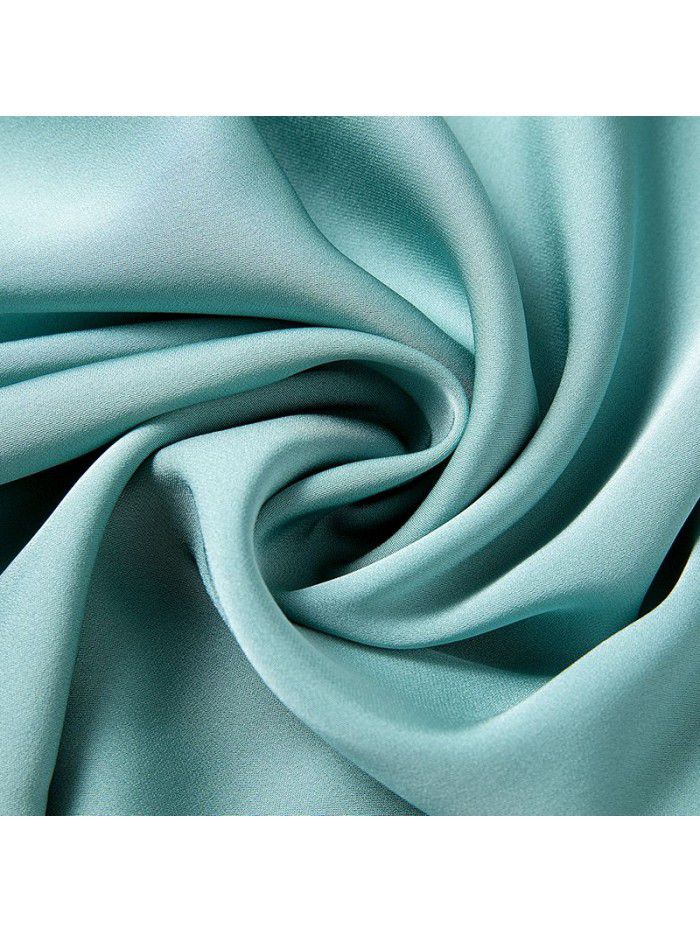 Heavyweight silk shirt advanced short sleeve women's  summer new foreign style loose Satin Silk Top 