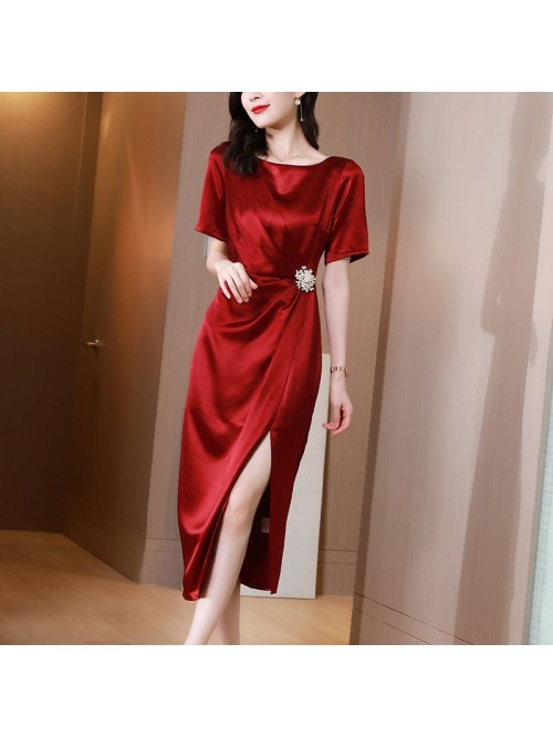 Acetic acid satin dress women's summer  women... Acetic acid satin dress women's summer  women...