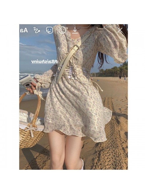 3 / 0510:00am new V-Neck long sleeve high waist sk... 3 / 0510:00am new V-Neck long sleeve high waist sk...