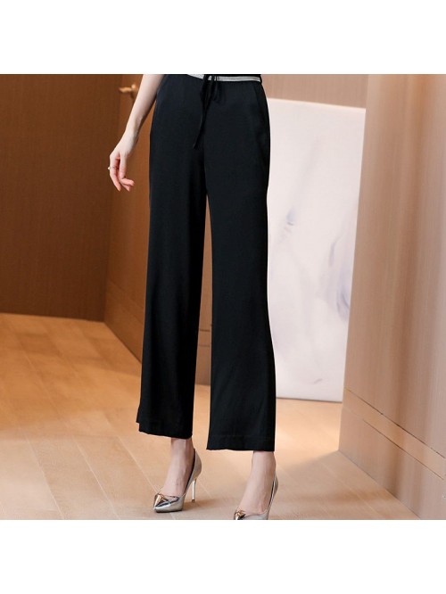 New heavy silk pants for women in spring  