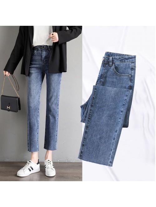 Jeans women's  spring and summer new high wai...