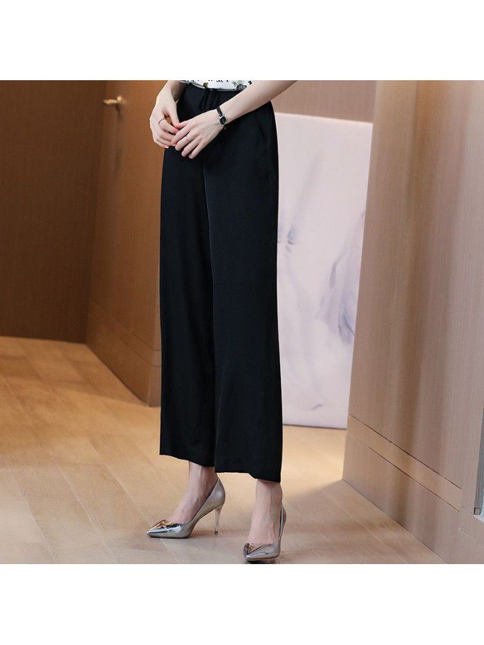New heavy silk pants for women in spring  