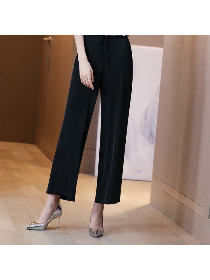New heavy silk pants for women in spring  
