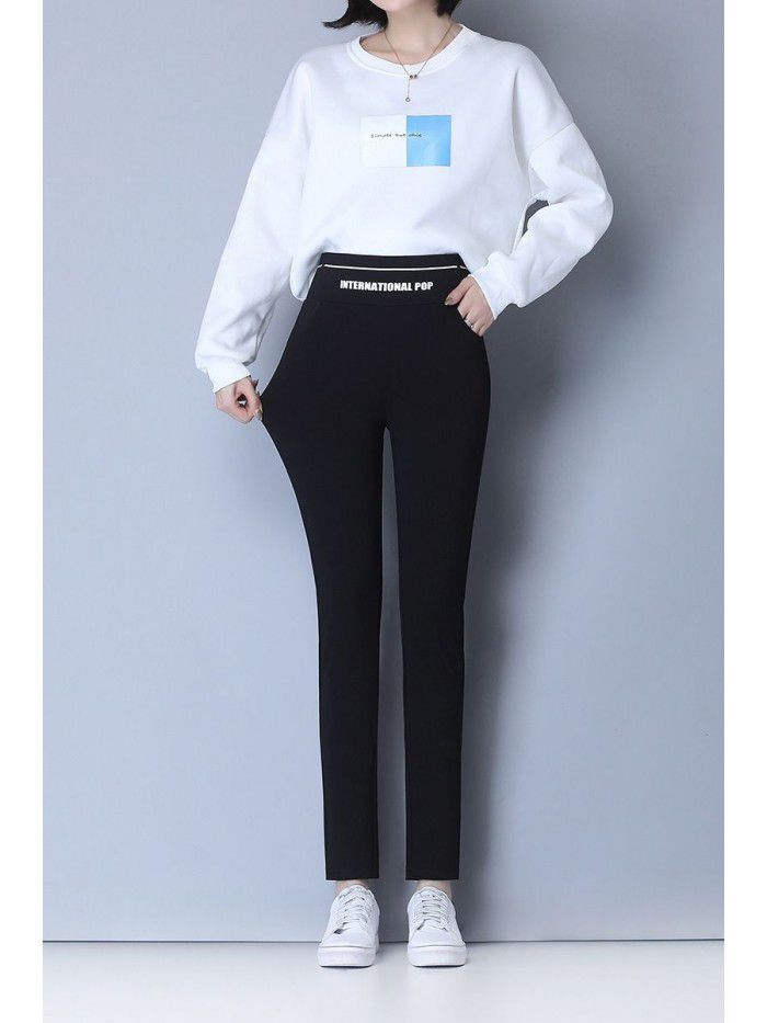Leggings for women's wear fall  New Black Slim magic pants sports Leggings 