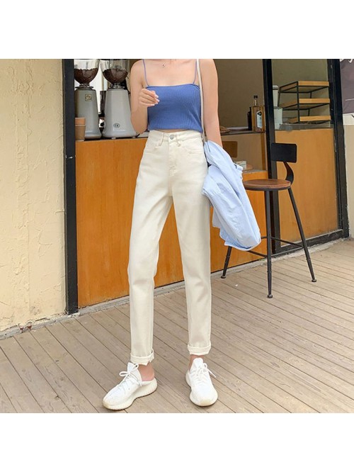 Apricot jeans women's high waist Harem Pants ...