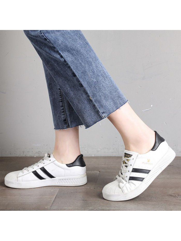 Jeans women's  spring and summer new high waist Korean version show thin show high student loose fashion nine point straight pants 