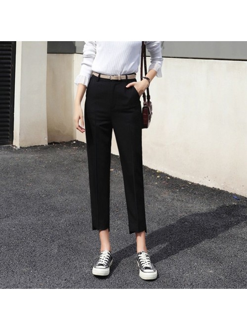 Early autumn  suit pants women's slim nine po...