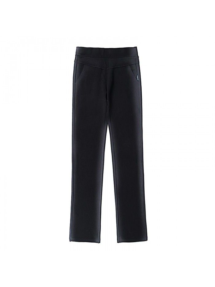 Autumn  fashion straight pants children's Korean high waist slim casual pants women's black thin pants 