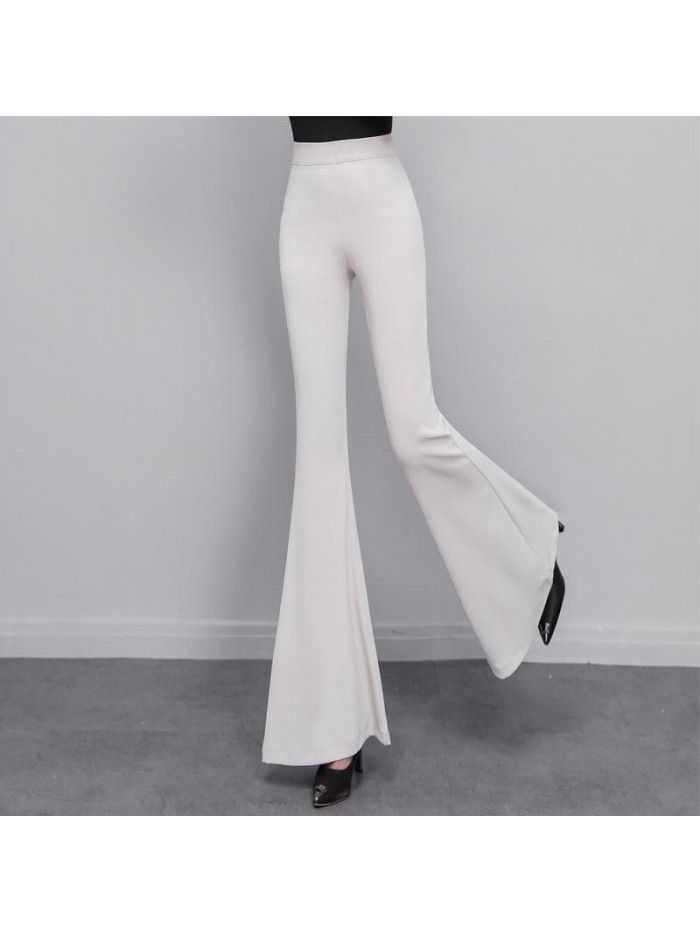  spring and summer new women's pants pants casual pants suit pants flared pants flared pants 